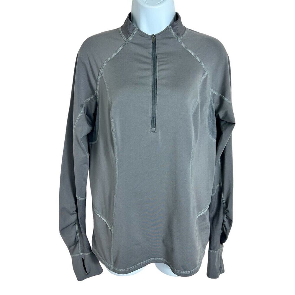 Lucy Sweatshirt Sz M Purple 1/2 Zip Pullover Athletic Long-Sleeve Top Shirt